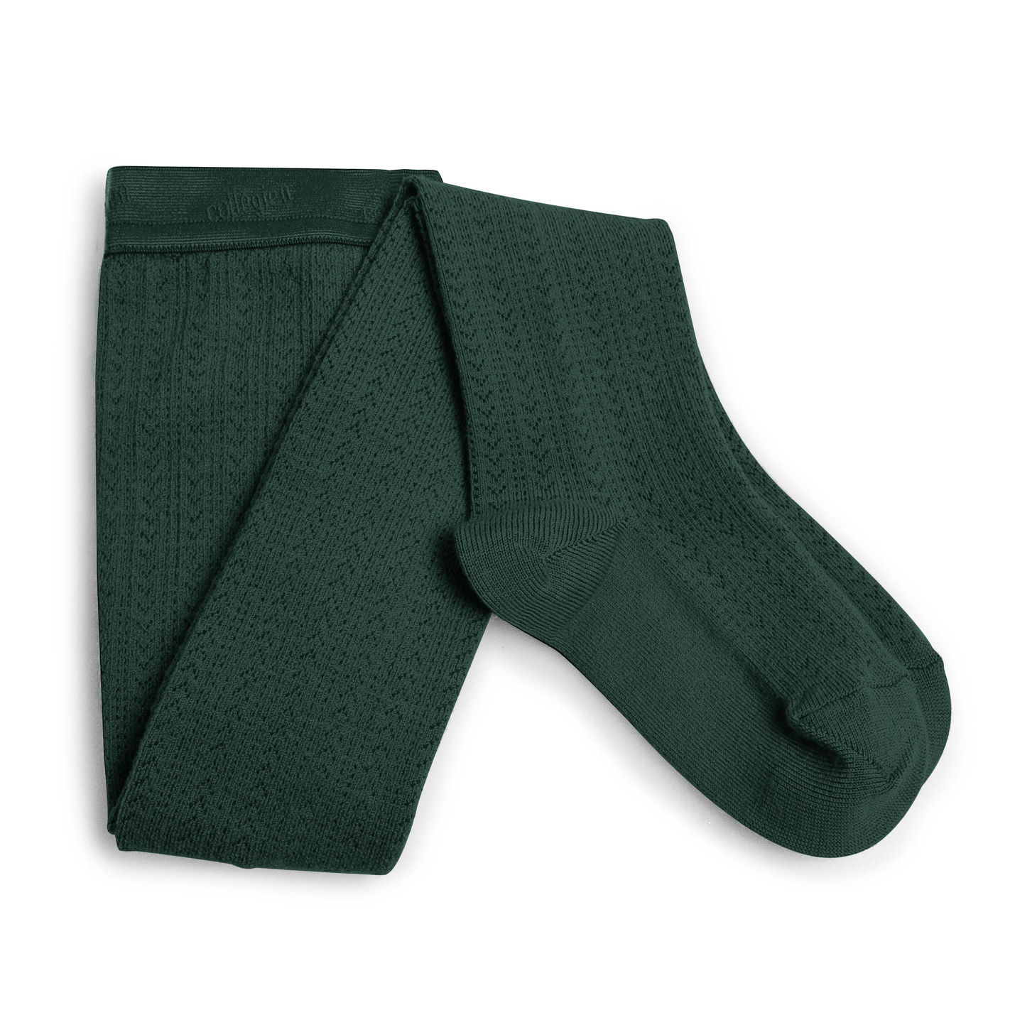 Ang lique Collant traforato in lana merino Vert For t