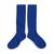 Chaussettes La Haute à côtes Bleu Eclatant