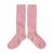 Chaussettes La Haute à côtes Rose Quartz